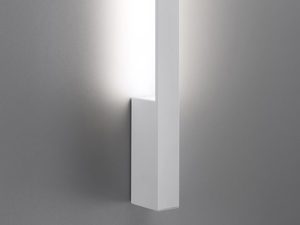 Miniaturka 2 - Prosty biały profil lampy LED zamontowany pionowo