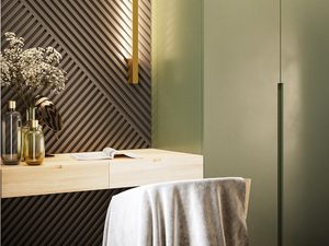 Miniaturka 23 - Zielona szafa w eleganckiej sypialni