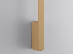 Miniaturka 17 - Lampa LED w kolorze złotym na tle szarej ściany