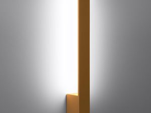 Miniaturka 18 - Złota pionowa lampa LED na ścianie z efektem rozproszenia