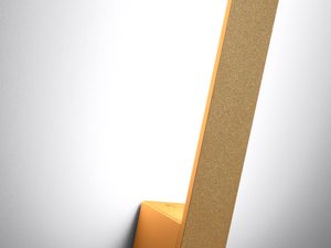 Miniaturka 20 - Zbliżenie na złoty profil lampy LED na białym tle