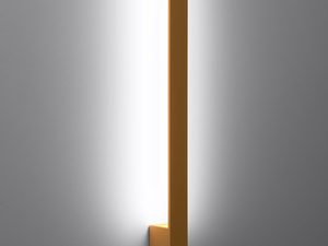 Miniaturka 2 - Złota pionowa lampa LED w nowoczesnej łazience