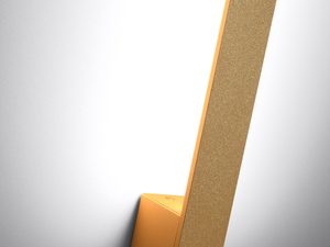 Miniaturka 4 - Zbliżenie na złoty korpus lampy LED z oświetleniem tła