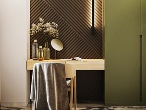 Miniaturka 14 - Oświetlenie LED pionowe przy dekoracyjnych panelach ściennych