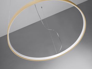 Miniaturka 3 - Nowoczesna lampa LED w złotym kolorze do eleganckiego wnętrza