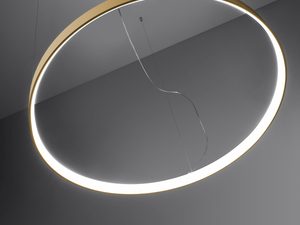 Miniaturka 4 - Nowoczesna lampa LED w złotym kolorze do stylowego salonu