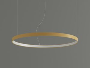 Miniaturka 27 - Nowoczesna lampa LED w złotym wykończeniu do salonu