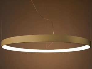 Miniaturka 32 - Minimalistyczna lampa LED z białym pierścieniem do nowoczesnych wnętrz
