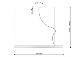 Miniaturka 39 - Wymiary lampy sufitowej LED