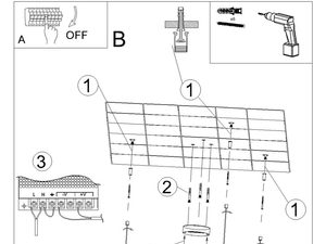 Miniaturka 40 - Schemat montażu lampy wiszącej LED do sufitu
