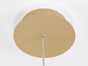 Miniaturka 38 - Złota podsufitka do nowoczesnej lampy LED