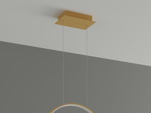 Miniaturka 1 - Nowoczesna lampa LED do salonu z designerskimi dodatkami