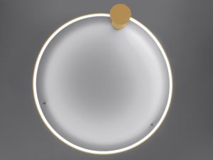 Miniaturka 7 - Designerska lampa w złotym kolorze