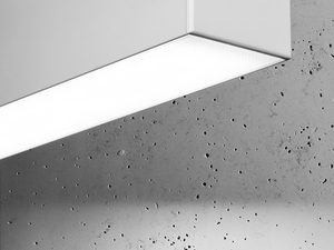 Miniaturka 30 - Biała oprawa LED w formie prostopadłościanu przy suficie