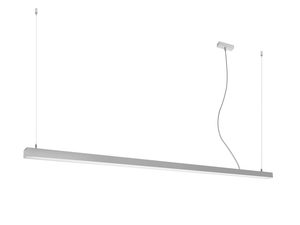 Miniaturka 37 - Minimalistyczna biała lampa LED na cienkim zawieszeniu