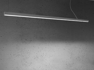 Miniaturka 2 - Lampa LED wisząca nad stołem w szarym wnętrzu
