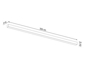 Miniaturka 27 - Rysunek techniczny długości i położenia lampy LED