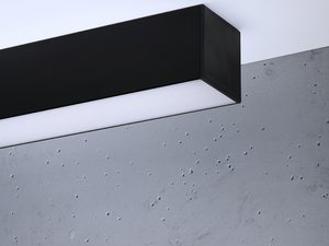 Miniaturka 8 - Prostopadłościenna lampa czarna montowana do sufitu