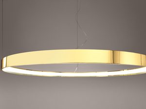 Miniaturka 4 - Nowoczesna złota lampa LED w luksusowym salonie