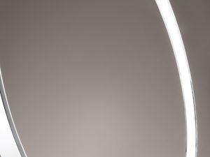 Miniaturka 27 - Biała rama okrągłego lustra LED, nowoczesny design