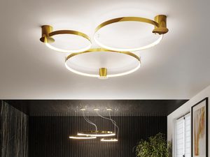 Miniaturka 8 - Luksusowy salon z nowoczesnym oświetleniem LED, ciemne wnętrze