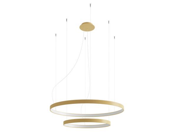 Nowoczesna złota lampa wisząca