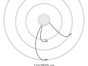 Miniaturka 17 - Rysunek z przewodami trzech pierścieniowych lamp LED