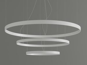 Miniaturka 13 - Biała lampa LED z pierścieniami w kształcie orbitalnym