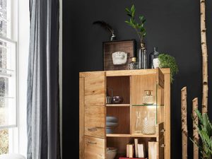 Miniaturka 6 - Przeszklona szafka z szufladami z litego dębu