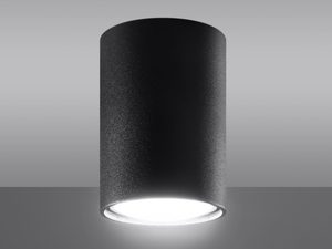 Miniaturka 8 - Tuba LED czarna z jasnym światłem do nowoczesnego salonu