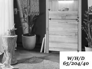 Miniaturka 6 - Rysunek z wymiarami szklanej komody