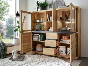 Miniaturka 3 - Komoda z otwieranym frontem i licznymi półkami wewnętrznymi