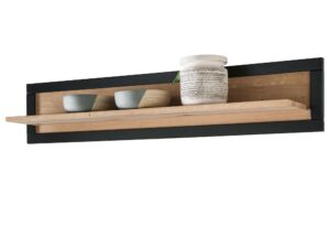 Miniaturka 5 - Drewniana półka ścienna w stylu industrialnym z ozdobami