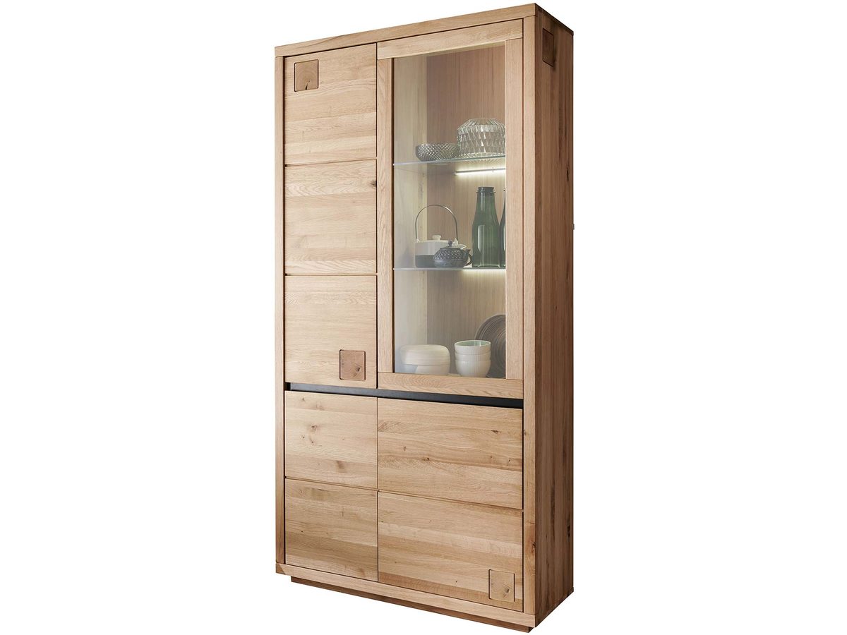 Dębowa Witryna Opus II Doskonałe Miejsce do Eksponowania Dekoracji