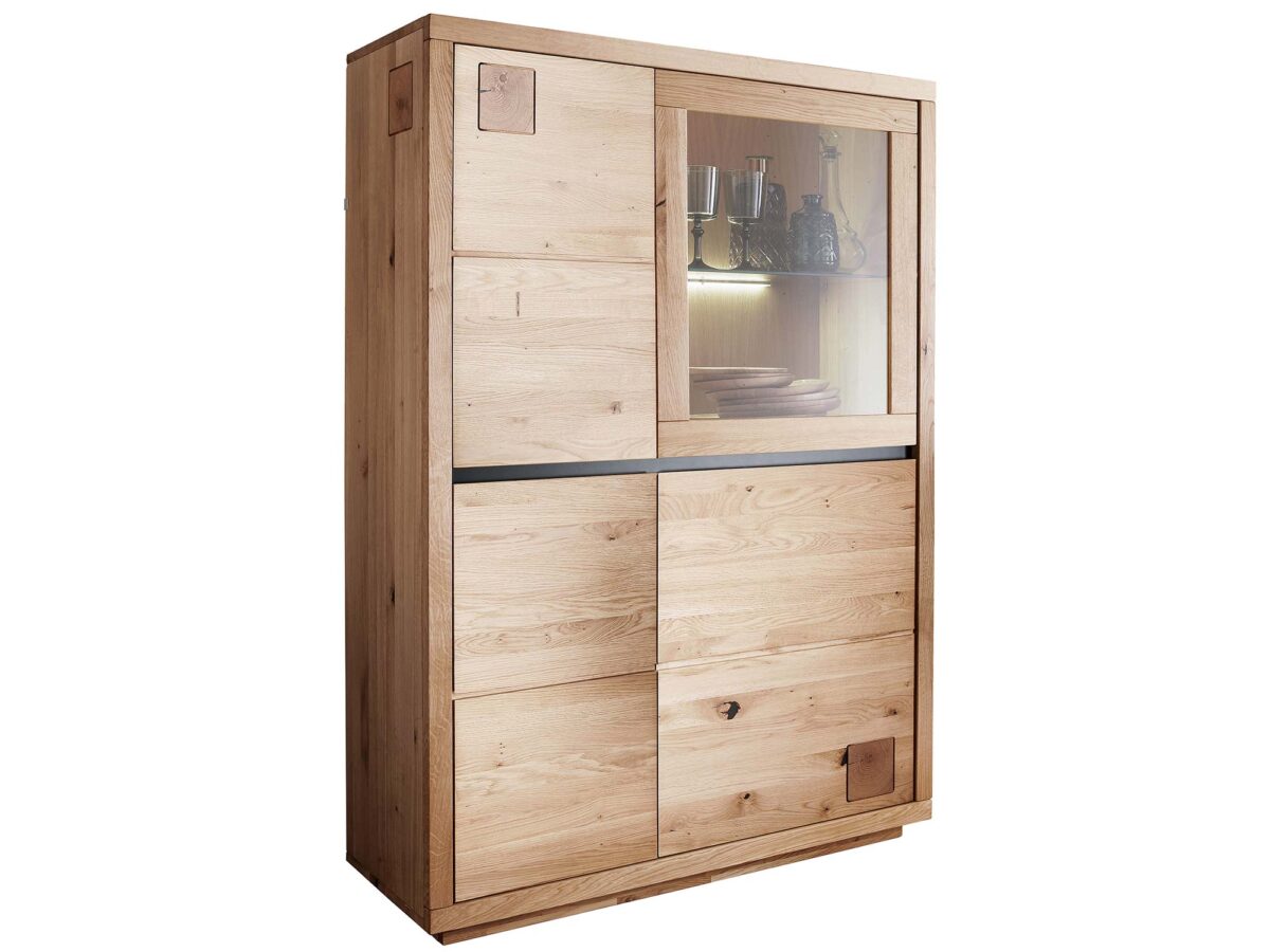 Kredens Opus I z Litego Dębu Nowoczesny i Efektowny Element Wnętrza