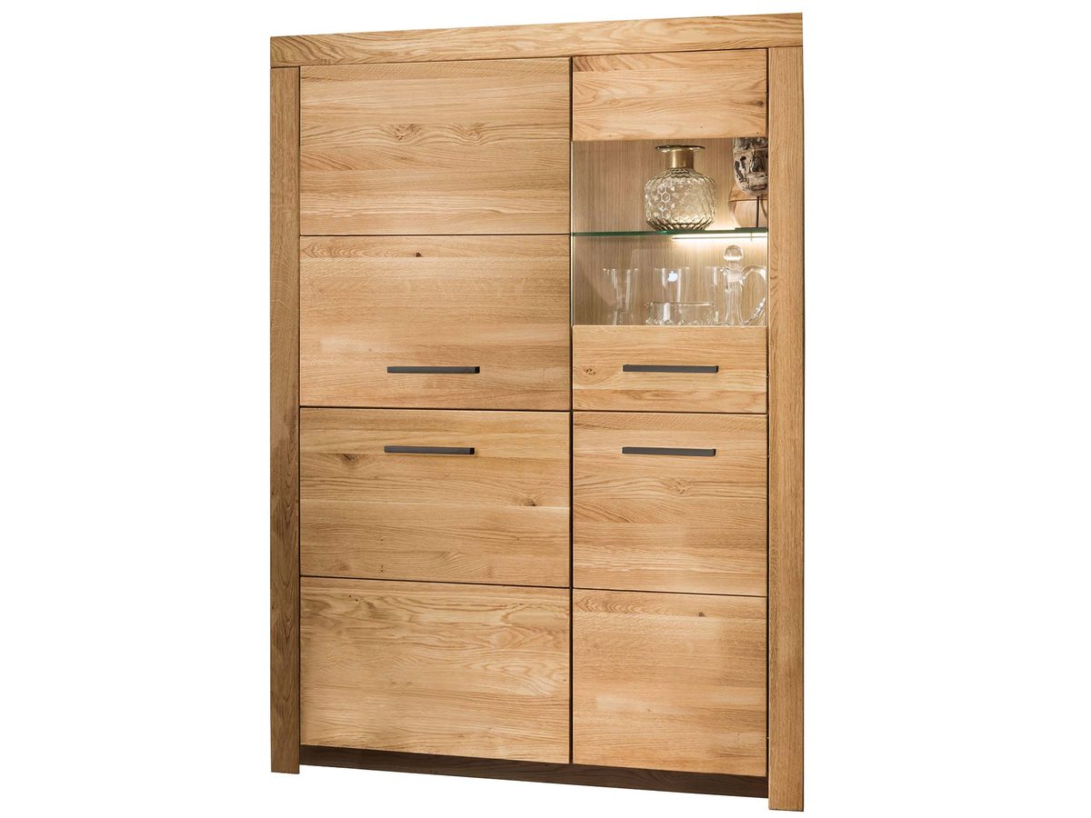 Kredens Solis II Piękno Dębu i Wyrafinowane Uchwyty dla Twojego Domu