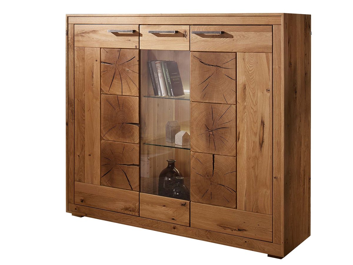 Masywny kredens dębowy LUX