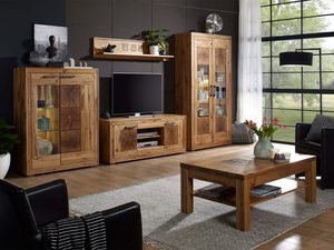 Miniaturka 3 - Dębowy stolik kawowy z półką LUX