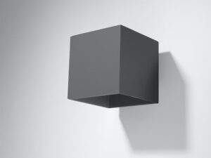 Miniaturka 18 - Designerski czarny kinkiet LED montowany na ścianie