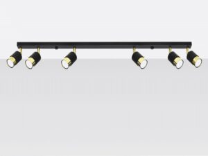 Miniaturka 4 - Lampa szynowa z pięcioma regulowanymi spotami LED