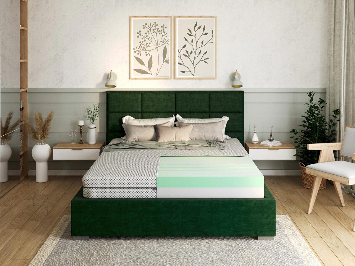 Naturalna sypialnia boho