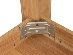 Miniaturka 4 - Metalowe mocowanie nóg w stole z litego drewna dębowego