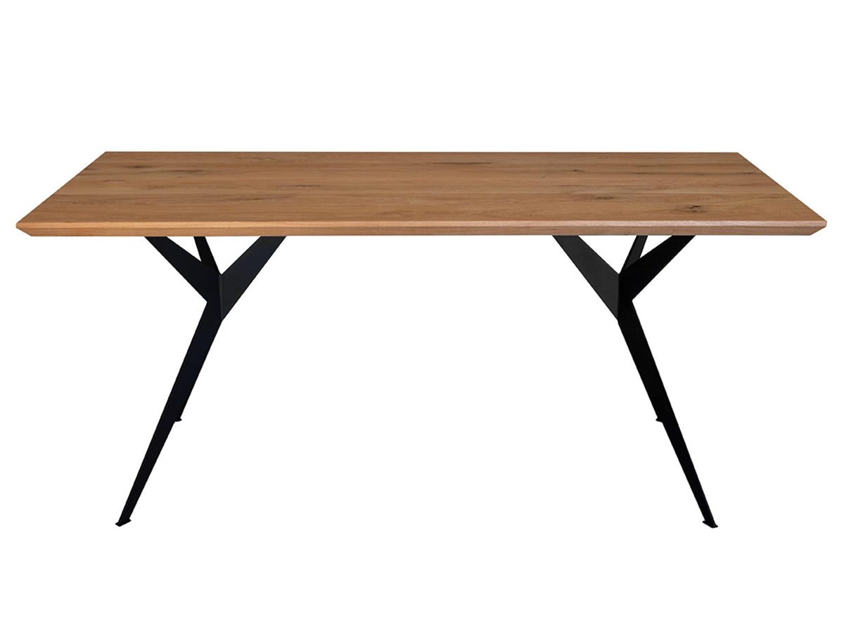 Stół dębowy na metalowych nogach 100×200