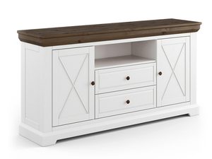 Miniaturka 8 - Biała komoda z drzwiami i szufladami w stylu prowansalskim