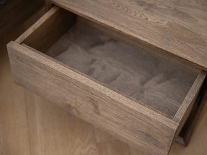 Miniaturka 5 - Szuflada z ciemnego drewna z gładkim wysuwem
