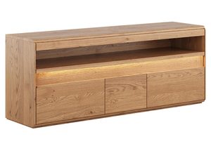 Miniaturka 3 - Szafka RTV z szufladami z drewna i podświetleniem
