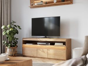 Miniaturka 2 - Duża szafka RTV w kolorze naturalnym