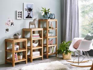 Miniaturka 5 - Stylowy regał w nowoczesnym wnętrzu z meblami z dębu