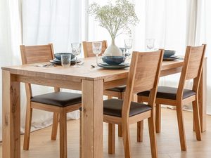 Miniaturka 7 - Nowoczesna jadalnia ze stołem z litego dębu i krzesłami