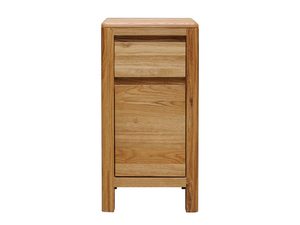 Miniaturka 5 - Kompaktowa szafka z półką i szufladą z naturalnego dębu